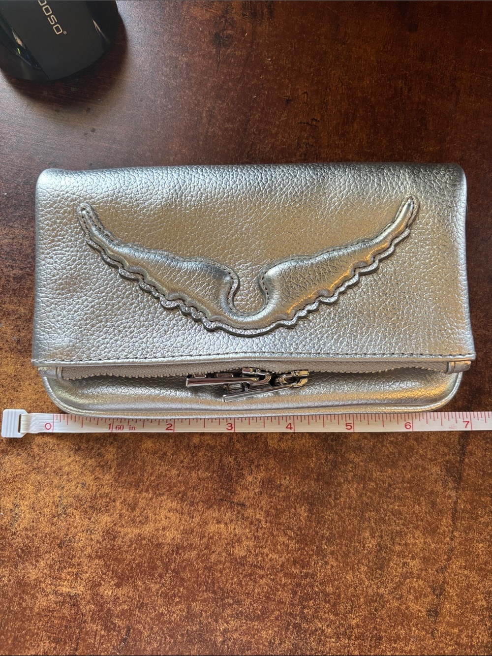 Zadig & Voltaire Pochette Rock Nano Clutch Metallic - Picture 10 of 12
